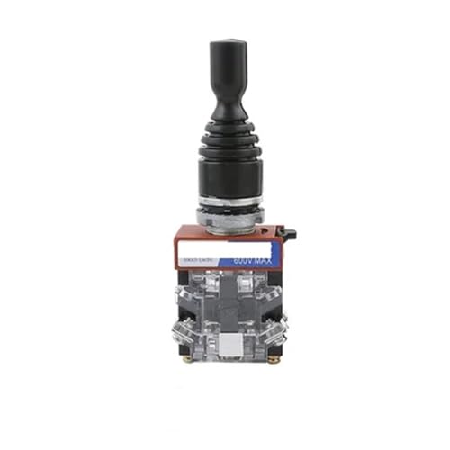 Momentschalter 22mm Joystick-Schalter Momentary 4Position 4NO Selbstverriegelung Feder Wobble Stick Monolever Rocker Cross Switch HKL-C22/C24(Momentary HKL-C22) von LuminaCreek