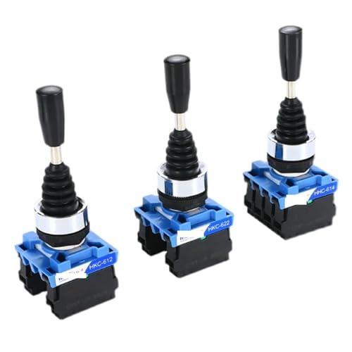 Momentschalter HKC614 612 622 624 22mm Joystick Schalter Momentary Monolever Kreuz Rocker Master Schalter 2/4-Weg Selbst-reset Selbst-lock 2NO 4NO(HKC-612 Self lock) von LuminaCreek