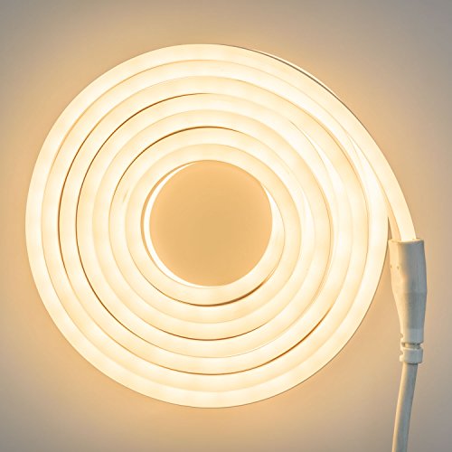 LuminalPark LED-Streifen mit Neon-Effekt, Lichtschlauch 8 m, 960 LEDs warmweiß von LuminalPark