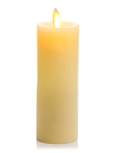 Luminara Realistische künstliche Flamme, klassische, schlanke Stumpenkerze, bewegliche Flamme, batteriebetrieben, ohne Duft, mit Fernbedienung, 5,1 x 15,2 cm Luminara Realistische künstliche Flamme, klassische, schlanke Stumpenkerze, bewegliche Flamme, batteriebetrieben, ohne Duft, mit Fernbedienung, 5,1 x 15,2 cm von Luminara