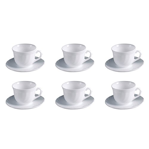 Luminarc 12-teiliges Trianon Kaffeetassen-Set, Opalglas, 220 ml, Weiß, Mikrowellengeeignet Luminarc 12-teiliges Trianon Kaffeetassen-Set, Opalglas, 220 ml, Weiß, Mikrowellengeeignet von Luminarc