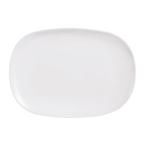 Dajar Servierplatte Sweet Line, Glas, Weiß, 35 x 24 x 2 cm von Luminarc