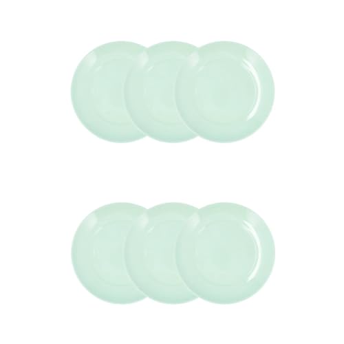 Luminarc Apy Paradise Set mit 6 Desserttellern, Opal, 18 cm, mikrowellengeeignet, kühlschrankgeeignet, stapelbar von Luminarc