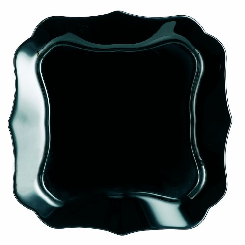 Luminarc Authentischer Dessertteller, 20,5 cm, Glas, schwarz, 20,5 x 20,5 x 1,2 cm Luminarc Authentischer Dessertteller, 20,5 cm, Glas, schwarz, 20,5 x 20,5 x 1,2 cm von Luminarc