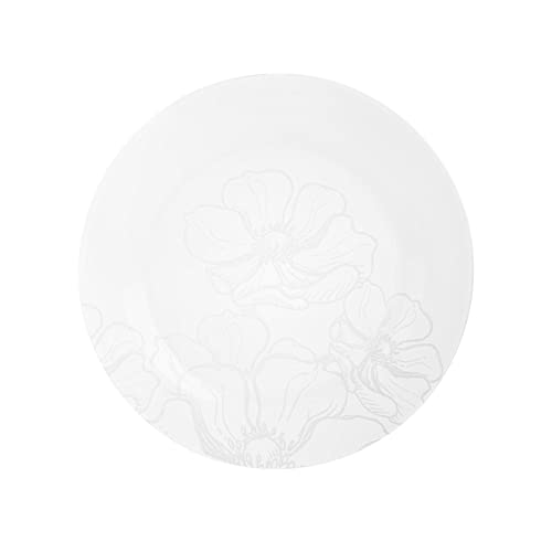 Luminarc Q0273 Dessertteller Poppy Flowers White, 6 Stück von Luminarc