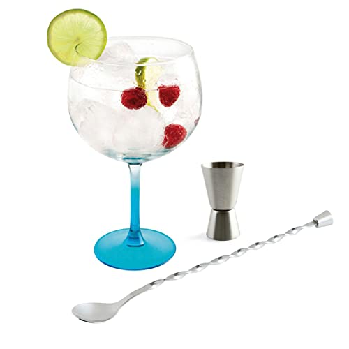 Luminarc Fiesta Combinados Color Gin Cocktailgläser-Set (inkl.  Löffel und Messbecher), 6er Pack von Luminarc