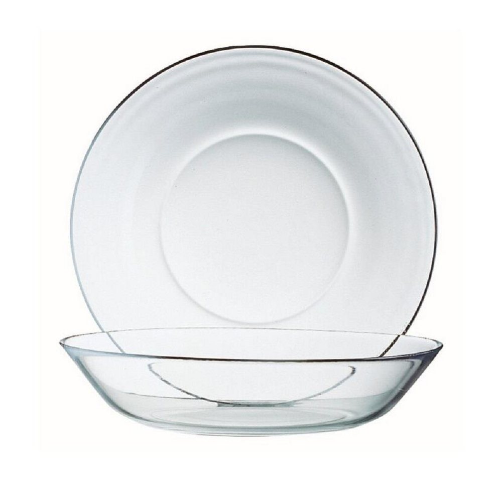 Luminarc Gebäckteller Luminarc Cosmos Puddingteller 14 cm 6er Set, Glas, (Spar-Set) von Luminarc