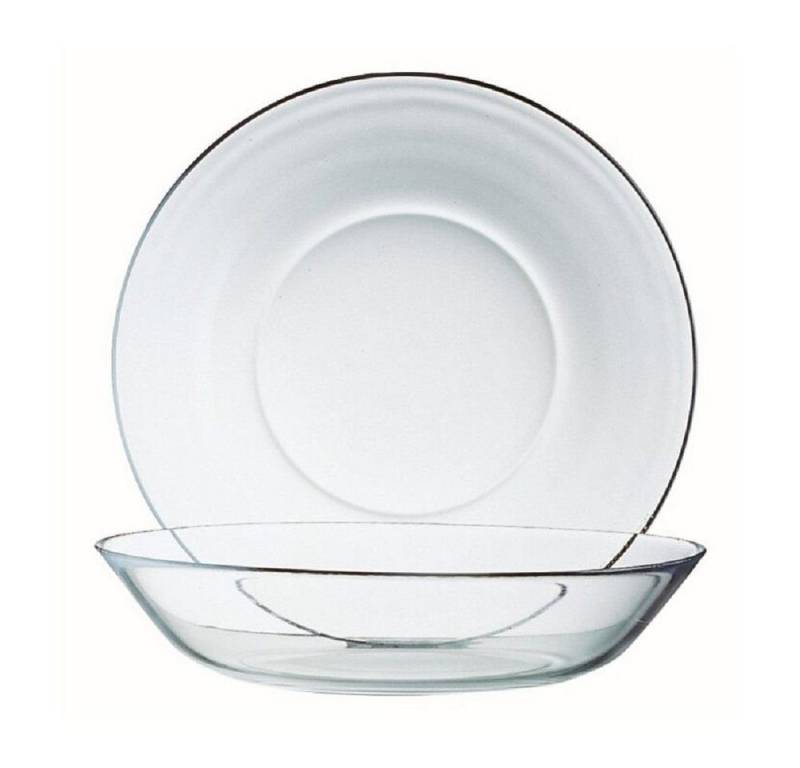 Luminarc Gebäckteller Luminarc Cosmos Puddingteller 14 cm 6er Set, Glas, (Spar-Set) von Luminarc