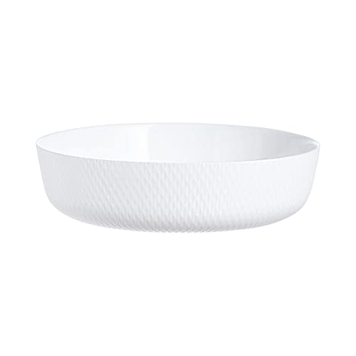 Luminarc Smart Cuisine Auflaufform Opal, 26 cm, Weiß, 5 Liter, Spülmaschinenfest, Gehärtetes Glas, Modern, Rund von Luminarc