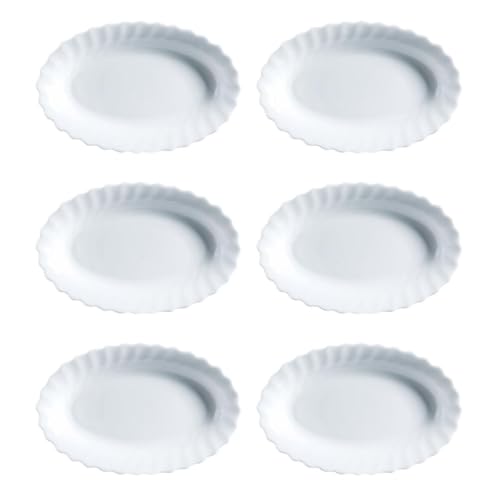 Luminarc Trianon 6 Auflaufform, oval, Opal, 22 cm, mikrowellengeeignet, kühlschrankgeeignet, recycelbar von Luminarc