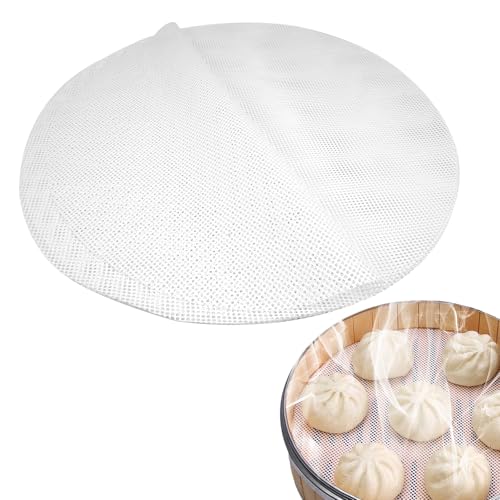 12 Stück Silikon Dämpfer Matte Antihaft, 30cm Runde Silikon Dampfmatte, Antihaft Dampfer Mesh Pad, Wiederverwendbare Dumplings Matte Dampfmatten, zum Dämpfen von Brötchen von LuminaryLair