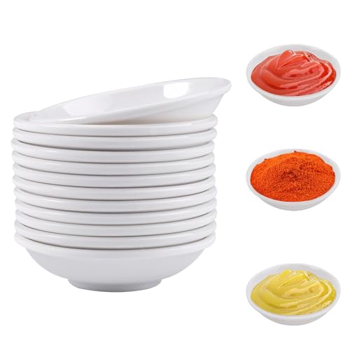12 Stück Weiß Saucenschälchen, 9x3cm Rund Mini Servierschalen,Dipschalen Set,Sojasauce Schälchen, Kleine Saucenschälchen,Sushi Schälchen,Gericht Saucenschale für Saucen, Dips, Gewürze, Snacks 12 Stück Weiß Saucenschälchen, 9x3cm Rund Mini Servierschalen,Dipschalen Set,Sojasauce Schälchen, Kleine Saucenschälchen,Sushi Schälchen,Gericht Saucenschale für Saucen, Dips, Gewürze, Snacks von LuminaryLair