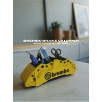 3D Gedruckter Brembo Bremssattel Stifthalter - Motorsport Schreibtisch Organizer Für Auto-Enthusiasten von LumineStudioDesigns
