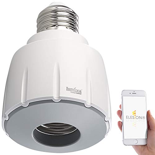 Luminea Home Control Lampensockel: Smarte WLAN-E27-Lampenfassung, kompatibel mit Amazon Alexa & Google Assistant (Funklampenfassung, WiFi Lampenfassung, Überwachungskamera) von Luminea