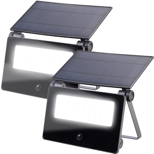 Luminea Garten Solarstrahler: 2er-Set Solar-LED-Wandfluter, Bewegungssensor, 1.300 lm, 2x 1.800 mAh (Solarstrahler mit Dämmerungssensor, Solar LED Wand-Fluter für außen) Luminea Garten Solarstrahler: 2er-Set Solar-LED-Wandfluter, Bewegungssensor, 1.300 lm, 2x 1.800 mAh (Solarstrahler mit Dämmerungssensor, Solar LED Wand-Fluter für außen) von Luminea