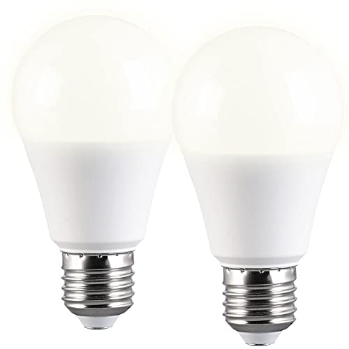 Luminea Glühbirne: 2er-Set LED-Lampe E27 9W (ers. 75W) 3-stufig dimmbar 830 lm warmweiß (E27 Birne, Glühbirne dimmbar, Deckenleuchte) von Luminea