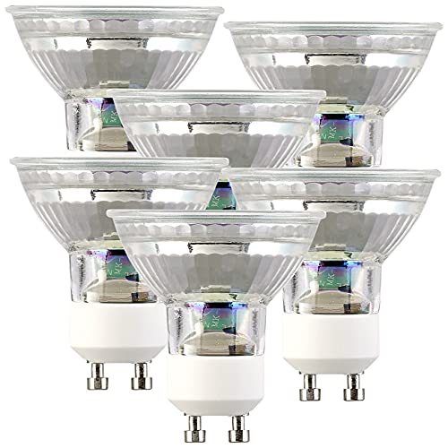 Luminea GU10 Leuchtmittel: 6er-Set LED-Glas-Spots, GU10, 1,5 W (ersetzt 15W), 120 lm, warmweiß (GU10-LED-Leuchtmittel, LED-Leuchtmittel GU10 warmweiß, Halogenlampen) von Luminea