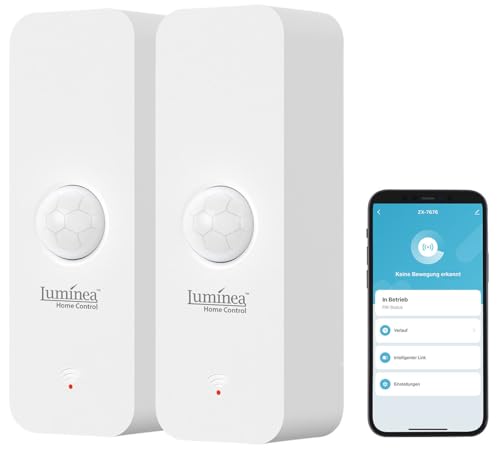Luminea Home Control Bewegungsmelder Mini: 2er-Set WLAN-Indoor-Bewegungsmelder zum Auslösen von smarten Szenen (Bewegungsmelder Wandmontage, Infrarot-Detektoren, Kabellose Stehlampe) Luminea Home Control Bewegungsmelder Mini: 2er-Set WLAN-Indoor-Bewegungsmelder zum Auslösen von smarten Szenen (Bewegungsmelder Wandmontage, Infrarot-Detektoren, Kabellose Stehlampe) von Luminea