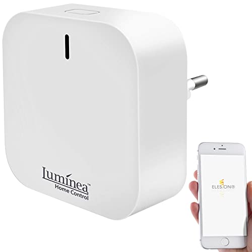 Luminea Home Control Bridge, Bluetooth: WLAN-Gateway mit Bluetooth-Mesh für Smart-Home-Geräte mit ELESION (Geräte in Einbinden, to WLAN, über Internet) von Luminea