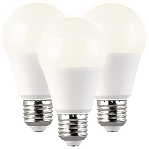Luminea Leuchtmittel E27: 3er Set LED-Lampen, E, 9 W (ersetzt 120 W), E27, warmweiß, 1.050 lm (Glühbirnen LED E27, LED-Leuchten E27 warmweiss, Wohnzimmerleuchten) von Luminea