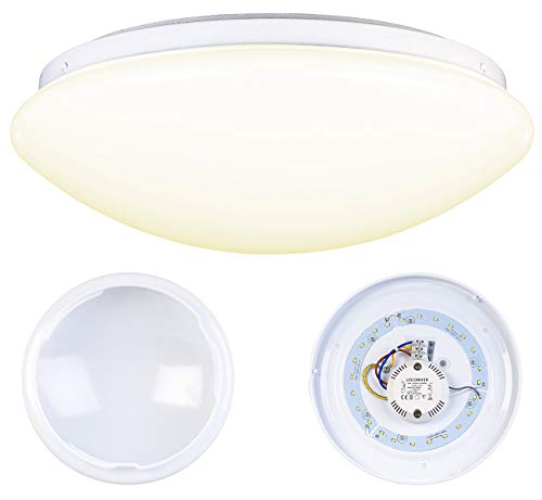 Luminea Badezimmer Lampen: LED-Wand- & Deckenleuchte mit 720 Lumen, Ø 26 cm, 12 Watt, warmweiß (LED Deckenleuchte rund, LED-Wand- und Deckenlampe, deckenleucht) von Luminea