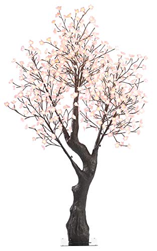 Luminea LED Kirschblütenbaum: LED-Deko-Kirschbaum, 576 beleuchtete Blüten, 200 cm, für innen & außen (Baum Kirschblüten, Beleuchteter Kirschblütenbaum, Weihnachtsbaumbeleuchtung) von Luminea