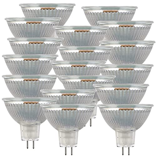 Luminea Gu5.3 LED-Lampen: 18er-Set LED-Glas-Spots, GU5.3, 3 W (ersetzt 25 W), tageslichtweiß (LED-Leuchtmittel Tageslichter, Gu5.3 LED-Lampenspots, Einbaustrahler) von Luminea