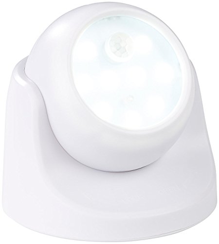 Luminea LED Spots ohne Kabel: Kabelloser LED-Strahler, Bewegungssensor, 360° drehbar, 100 lm, weiß (LED Spot kabellos, Strahler ohne Kabel, Wandleuchte Akku Bewegungsmelder) von Luminea
