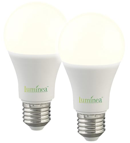 Luminea LED Dämmerung: 2er-Set LED-Lampen mit Dämmerungssensor, E27, 11 W, 1.050 lm, warmweiß (Glühbirne mit Dämmerungssensor, mit Dämmerungsschalter, Wand Deckenleuchte Sensor) von Luminea