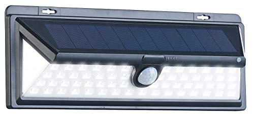 Luminea Solarlicht: Solar-LED-Wandleuchte, Bewegungs-Sensor & Akku, 800 Lumen, 13,2 Watt (Solarleuchte mit Bewegungsmelder, Solarlampen mit Bewegungsmelder, Dachrinnenleuchten Funktion) von Luminea