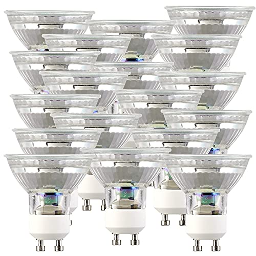 Luminea Glühbirnen GU10: 18er-Set LED-Spotlights, Glasgehäuse, GU10, 1,5 W, 120 Lumen (LED-GU10 warm, GU10 LED Energiesparlampen) von Luminea