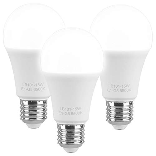 Luminea Tageslichtlampe: 3er-Set LED-Lampen E27, 11 W (ersetzt 120 W) 1.350 lm, tageslichtweiß (Tageslicht LED, Tageslichtbirne E27, Strahler) von Luminea