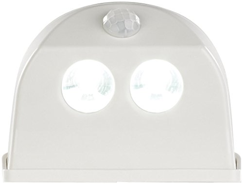 Luminea Türlampe: Batterie-LED-Türleuchte, Bewegungs-/Lichtsensor, 0,4 W, 50 lm, weiß (Batterieleuchten, Batterielampe mit Bewegungsmelder, Schrankbeleuchtung) von Luminea