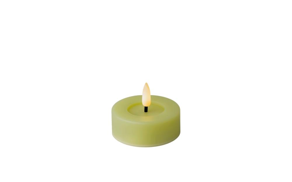 LED Kerze, grün/warmweiß, 5 cm von Lumineo