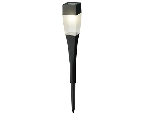 LED Solar Außenleuchte 27,5cm Kunststoff - Solarleuchte Gartenlicht zum Stecken - Gartenleuchte Wegeleuchte Gartenlampe Solarlicht - Solarlampen & Gartenbeleuchtung für Außen Garten - Schwarz Warmweiß LED Solar Außenleuchte 27,5cm Kunststoff - Solarleuchte Gartenlicht zum Stecken - Gartenleuchte Wegeleuchte Gartenlampe Solarlicht - Solarlampen & Gartenbeleuchtung für Außen Garten - Schwarz Warmweiß von Lumineo