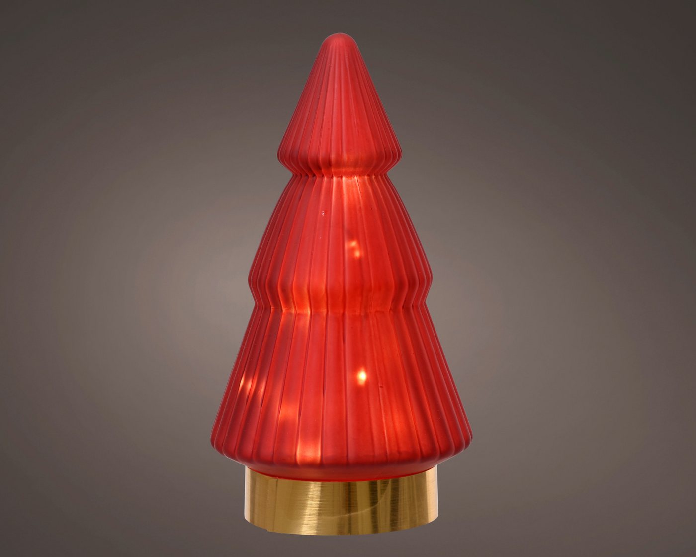 Lumineo Dekofigur LED Baum rot/warmes weiss 19,5cm von Lumineo