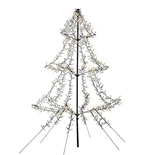 Lumineo LED Cluster Weihnachtsbaum Lichterbaum Tannenbaum Outdoor 200 cm 1200 LED`s von Lumineo