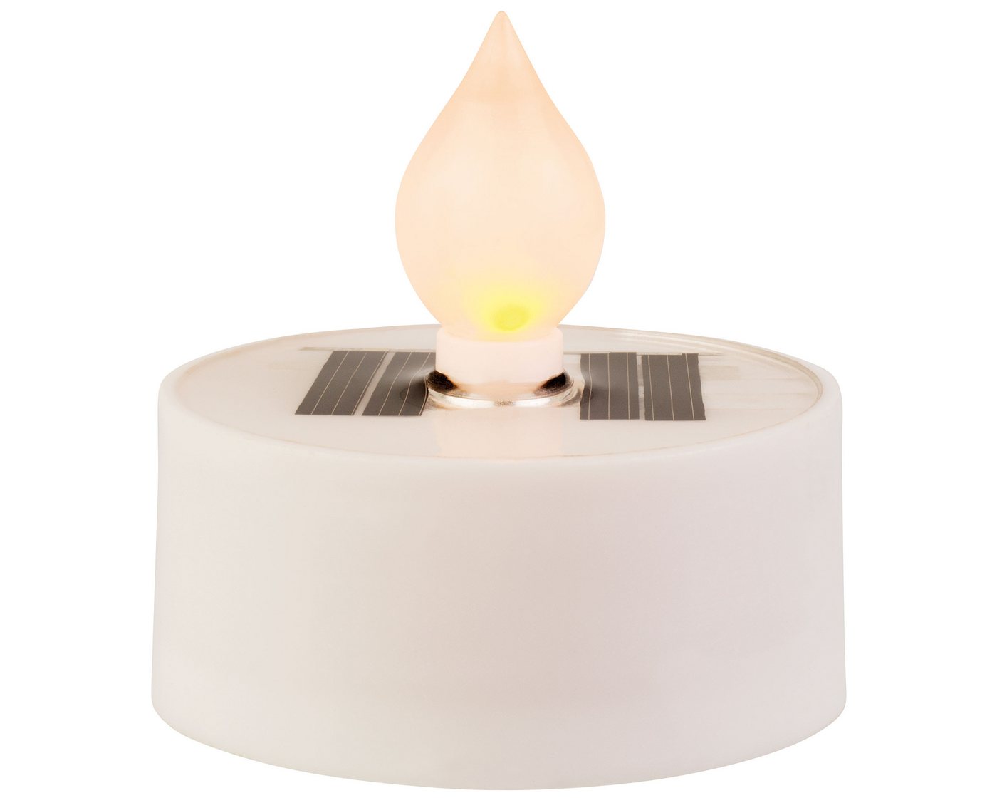 Lumineo LED-Kerze, Solar LED Teelicht Outdoor 5x2cm Kunststoff Weiß / Warmweiß Lumineo LED-Kerze, Solar LED Teelicht Outdoor 5x2cm Kunststoff Weiß / Warmweiß von Lumineo