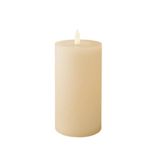 Lumineo LED Kerze Wachs Creme/warmes Weiss 15cm Lumineo LED Kerze Wachs Creme/warmes Weiss 15cm von Lumineo