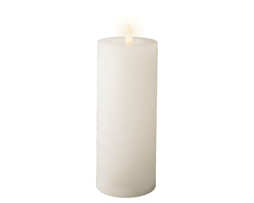 Lumineo LED Kerze mit Timerfunktion 7x19cm Wachs - flackernde Flamme Effekt - Echtwachskerze batteriebetrieben - Wachskerze Stumpenkerze Rustik Weiß Warmweiß Lumineo LED Kerze mit Timerfunktion 7x19cm Wachs - flackernde Flamme Effekt - Echtwachskerze batteriebetrieben - Wachskerze Stumpenkerze Rustik Weiß Warmweiß von Lumineo