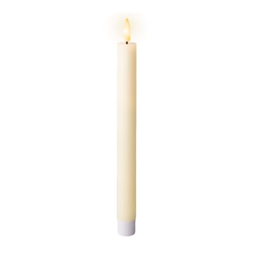 Lumineo LED Kerzen mit Timerfunktion 24cm Wachs - 2er Set Echtwachskerzen batteriebetrieben - flackernde Flamme Effekt - Wachskerzen Stabkerzen Rustik Creme Warmweiß Lumineo LED Kerzen mit Timerfunktion 24cm Wachs - 2er Set Echtwachskerzen batteriebetrieben - flackernde Flamme Effekt - Wachskerzen Stabkerzen Rustik Creme Warmweiß von Lumineo