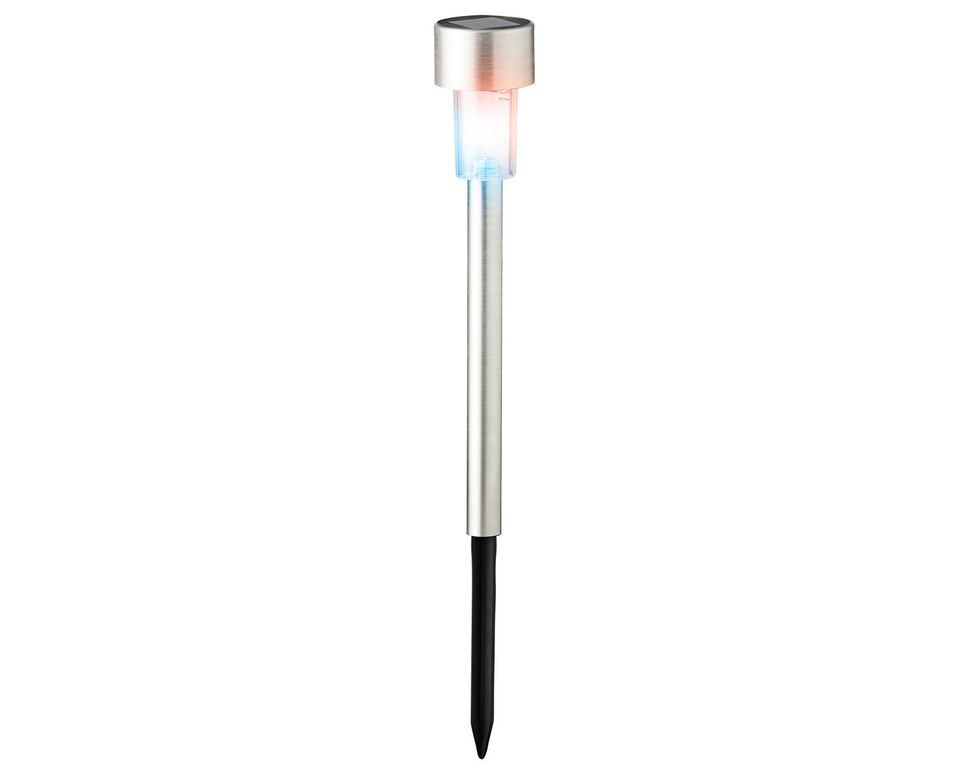 Lumineo LED Solarleuchte, Farbwechsel, warmweiß, LED Solar Außenleuchte 24cm Edelstahl mit Farbwechsel Lumineo LED Solarleuchte, Farbwechsel, warmweiß, LED Solar Außenleuchte 24cm Edelstahl mit Farbwechsel von Lumineo