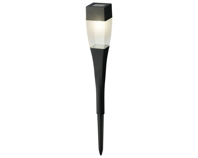 Lumineo LED Solarleuchte, warmweiß, LED Solar Außenleuchte 27,5cm Kunststoff Schwarz / Warmweiß von Lumineo
