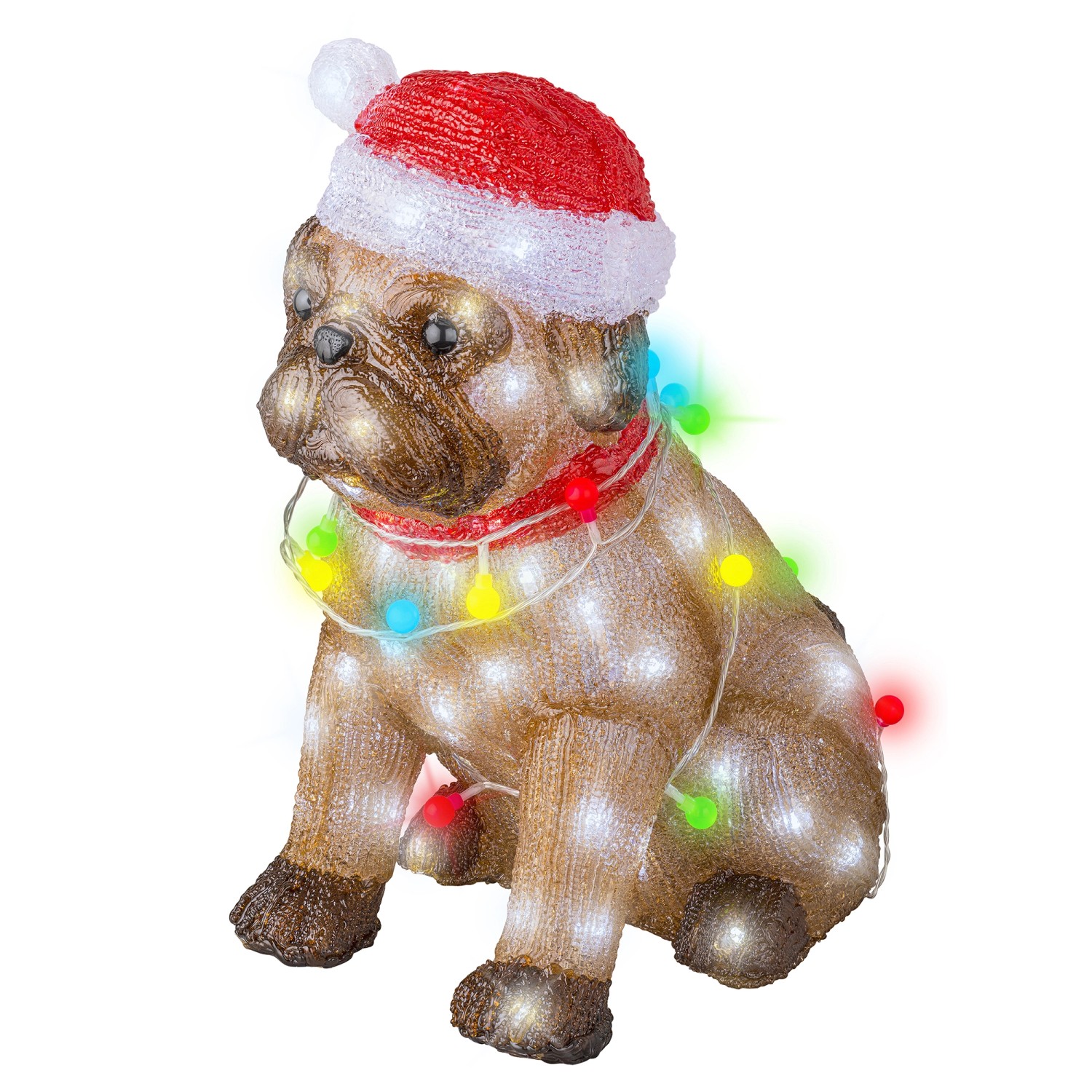 Lumineo Leuchtfigur Hund 100 LEDs Kaltweiß 34 cm x 24 cm x 42 cm Braun Lumineo Leuchtfigur Hund 100 LEDs Kaltweiß 34 cm x 24 cm x 42 cm Braun von Lumineo