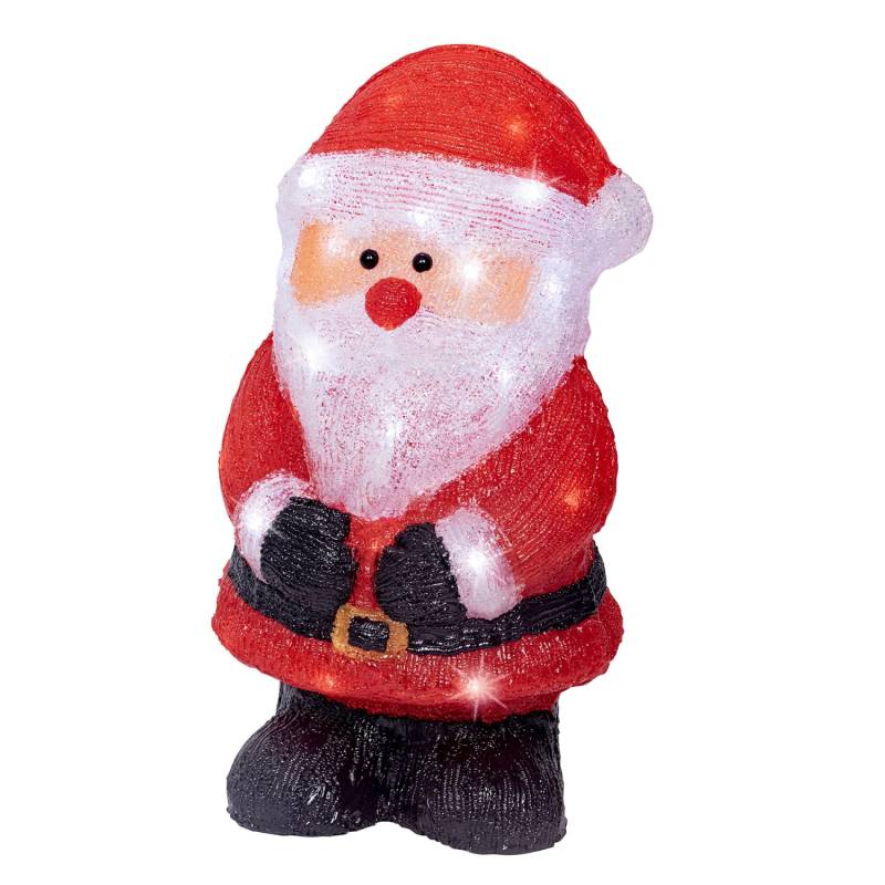 Lumineo Leuchtfigur Santa 40 LEDs Kaltweiß 19 cm x 20,5 cm x 38 cm Rot Lumineo Leuchtfigur Santa 40 LEDs Kaltweiß 19 cm x 20,5 cm x 38 cm Rot von Lumineo