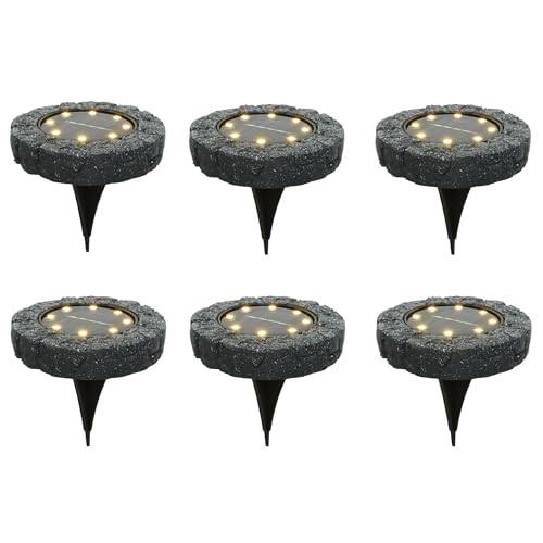 Lumineo Solar Bodenleuchte für außen 11cm 6er Set Polyresin Dauerbetrieb 6h warmweiß - LED Solarleuchte Gartenleuchte Außenleuchte Solarstecker Bodenstrahler - Solarlampen & Gartenbeleuchtung Lumineo Solar Bodenleuchte für außen 11cm 6er Set Polyresin Dauerbetrieb 6h warmweiß - LED Solarleuchte Gartenleuchte Außenleuchte Solarstecker Bodenstrahler - Solarlampen & Gartenbeleuchtung von Lumineo