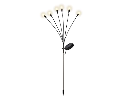 Lumineo Solar Stabbeleuchte Outdoor 70cm 6 LEDs Plastik - Solarleuchte für Garten - Stablampe Außenleuchte Gartenleuchte - Solarlampen Wegeleuchte Stableuchte Gartendeko zum Stecken - Warmweiß Lumineo Solar Stabbeleuchte Outdoor 70cm 6 LEDs Plastik - Solarleuchte für Garten - Stablampe Außenleuchte Gartenleuchte - Solarlampen Wegeleuchte Stableuchte Gartendeko zum Stecken - Warmweiß von Lumineo