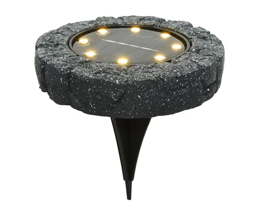 Solar Bodenleuchte für außen 11cm Polyresin Dauerbetrieb 6h warmweiß - LED Solarleuchte Gartenleuchte Außenleuchte Solarstecker Bodenstrahler - Solarlampen & Gartenbeleuchtung Solar Bodenleuchte für außen 11cm Polyresin Dauerbetrieb 6h warmweiß - LED Solarleuchte Gartenleuchte Außenleuchte Solarstecker Bodenstrahler - Solarlampen & Gartenbeleuchtung von Lumineo