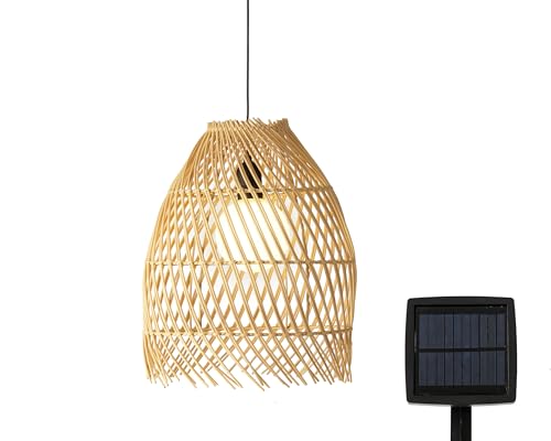 Solar Gartenleuchte 28x36cm Kunststoff - Premium LED Hängelampe Solarleuchte für Garten Balkon - Hängeleuchte Außenleuchte - Solarlampen für Außen hängend als Gartendeko Balkondeko - Natur Warmweiß Solar Gartenleuchte 28x36cm Kunststoff - Premium LED Hängelampe Solarleuchte für Garten Balkon - Hängeleuchte Außenleuchte - Solarlampen für Außen hängend als Gartendeko Balkondeko - Natur Warmweiß von Lumineo