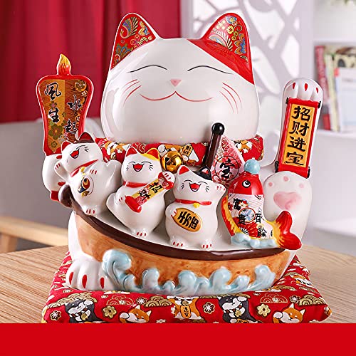 LuminescentDream Japanische Katze Kawaii,süße winkende Katze,Glück,Reichtum,einladende Katzen für ZuhauseWinkekatze Glückskatze Glücksbringer Winkende Katze aus Porzellan,Glücksbringer für Reichtum LuminescentDream Japanische Katze Kawaii,süße winkende Katze,Glück,Reichtum,einladende Katzen für ZuhauseWinkekatze Glückskatze Glücksbringer Winkende Katze aus Porzellan,Glücksbringer für Reichtum von LuminescentDream